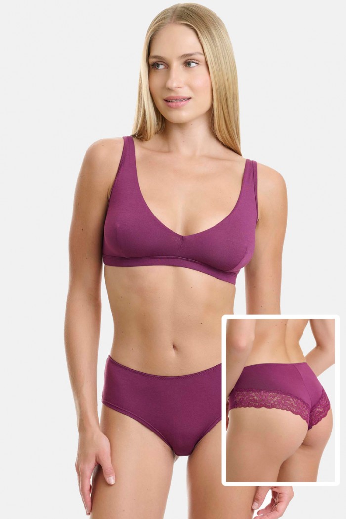 High-top Brazilian with lace WALK Bamboo W2045 MELIZANI