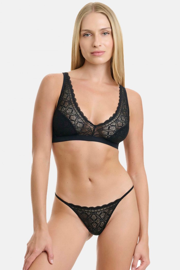 G-STRING MIT SPITZE W2047_02 SCHWARZ