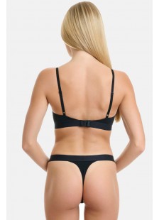 Cotton thong with elastic band WALK Sport W2051-1 BLACK