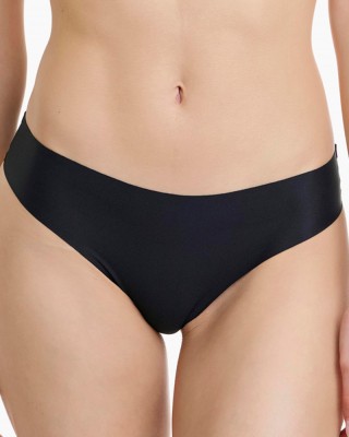 Seamless invisible briefs WALK 2 PACK W2072_0202 BLACK