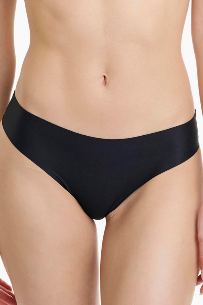 Seamless invisible briefs WALK 2 PACK W2072_0202 BLACK
