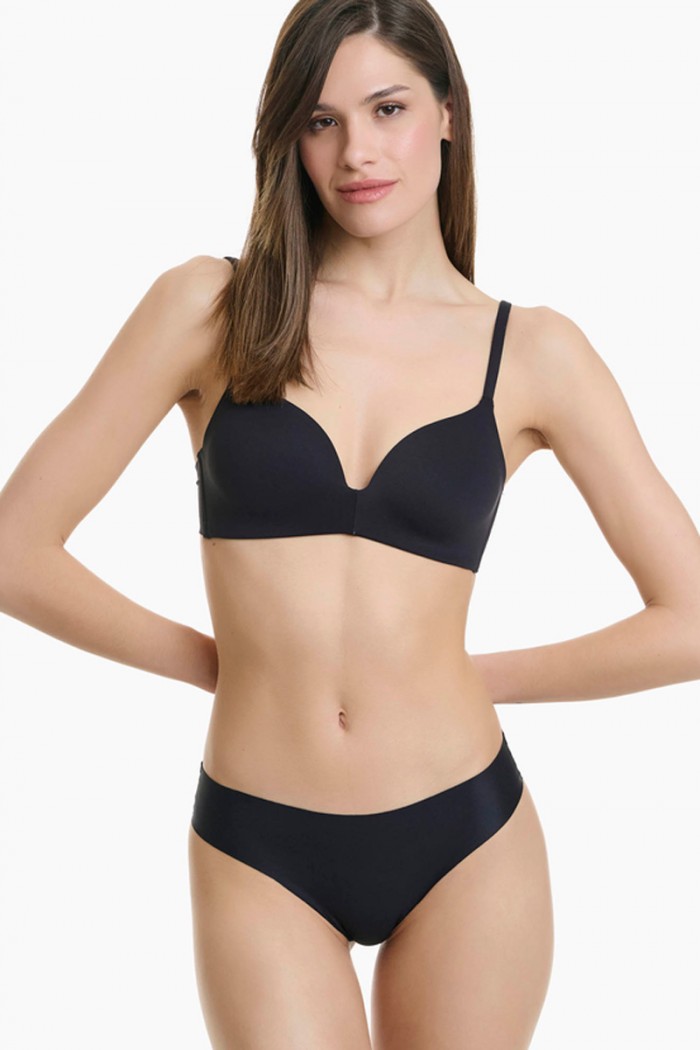 Seamless invisible briefs WALK 2 PACK W2072_0202 BLACK