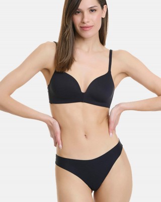 Invisible String without seams WALK 2 PACK W2073_0202 BLACK