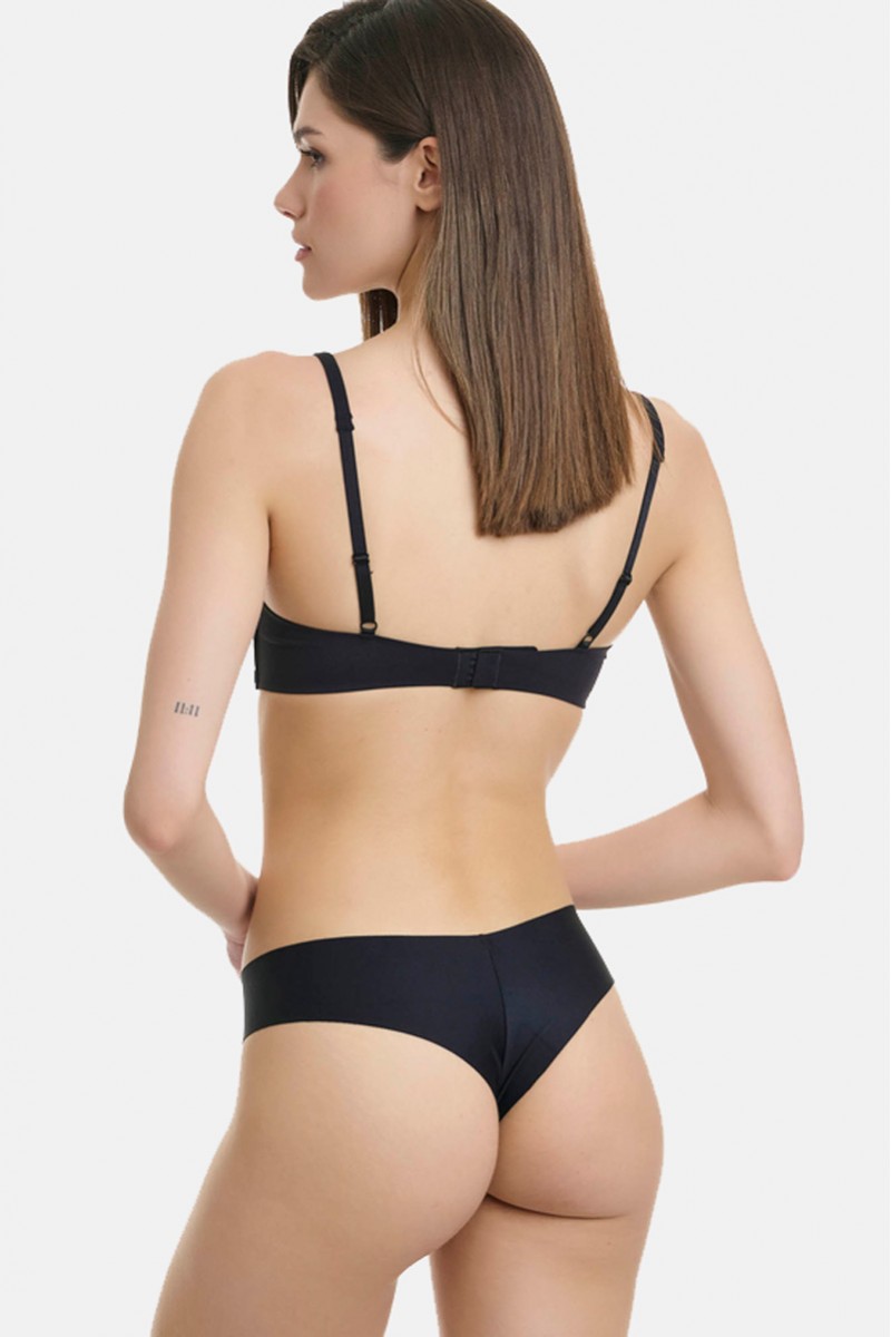 Unsichtbare brasilianische nahtlose WALK 2 PACK W2074_0202 BLACK Unsichtbare brasilianische nahtlose WALK 2 PACK W2074_0202 BLACK