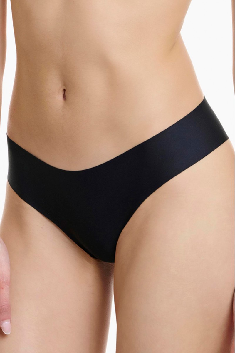 Unsichtbare brasilianische nahtlose WALK 2 PACK W2074_0202 BLACK