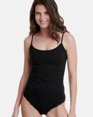 Elastic T-shirt with strap WALK Bamboo W2201_02 BLACK