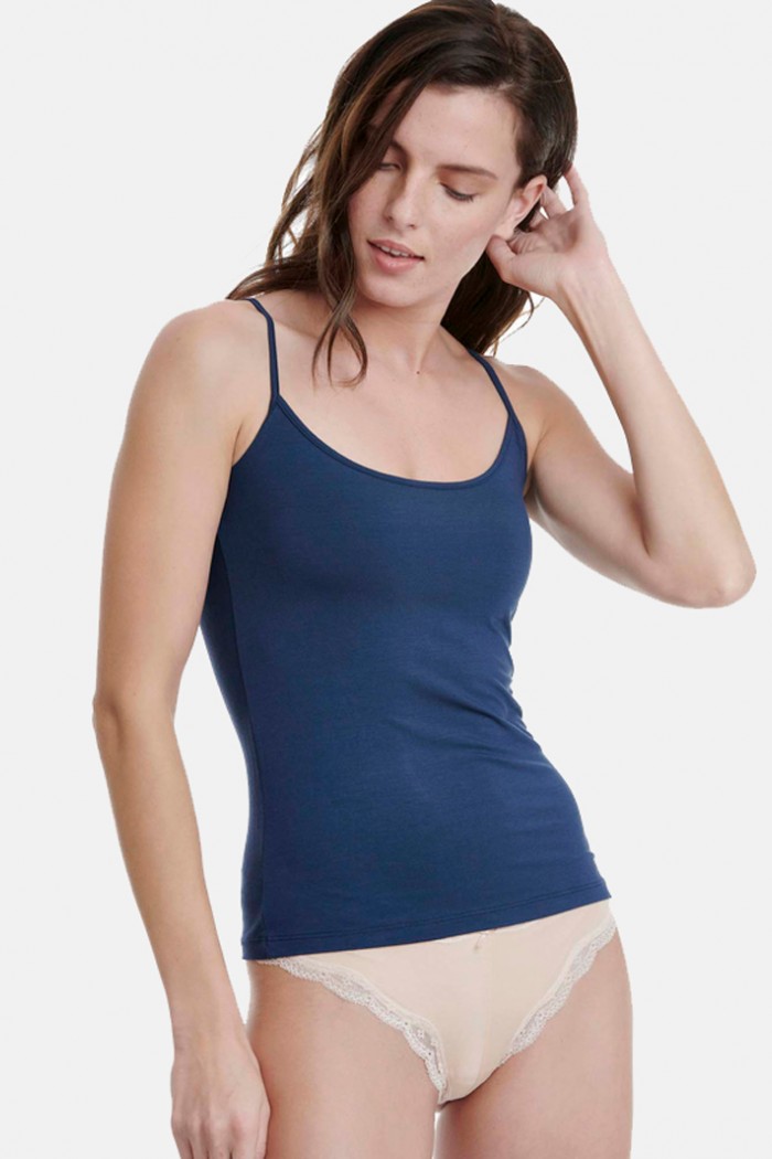 Elastic T-shirt with strap WALK Bamboo W2201_03 Blue