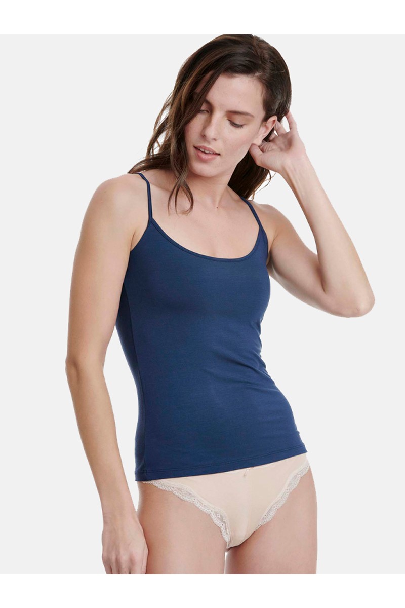 Elastisches T-Shirt mit Träger WALK Bamboo W2201_03 Blau Elastisches T-Shirt mit Träger WALK Bamboo W2201_03 Blau