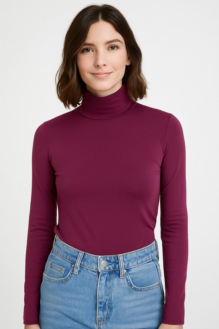 Long-sleeved turtleneck WALK Bamboo W2205_39 MELICAN