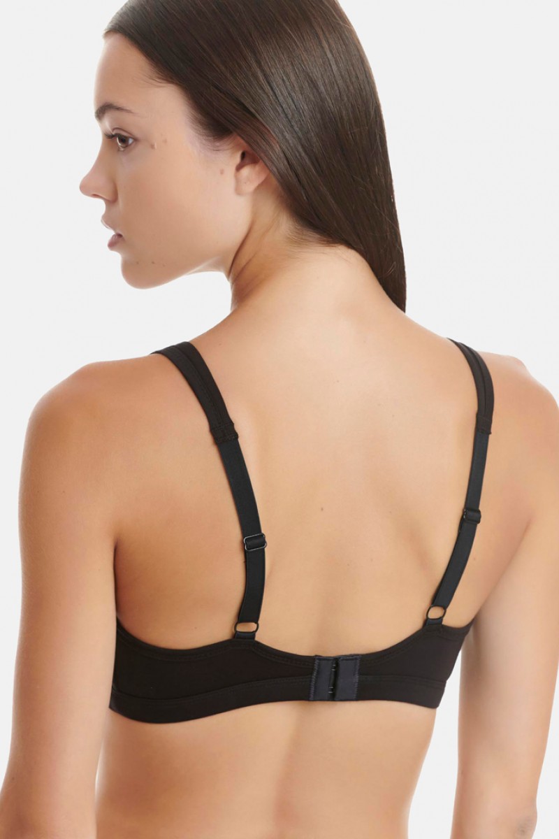 Sports bra triangular WALK Bamboo W2213_02 BLACK