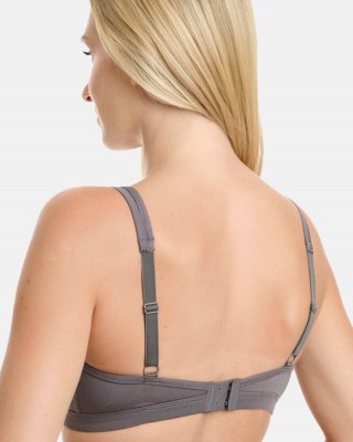 Triangle bra WALK Bamboo W2213_10 GREY BLACK