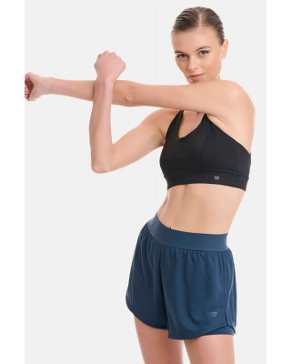 Sports shorts with inner leggings WALK 915-1 BLUE RAF