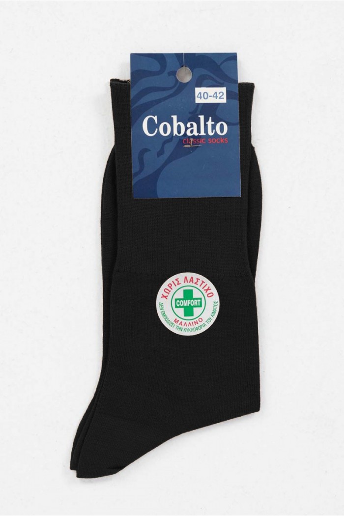 Wool socks without elastic COBALTO 5501