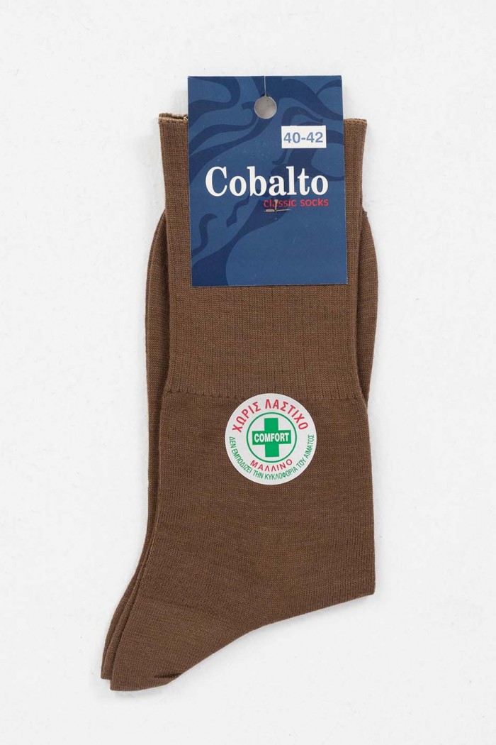 Wool socks without elastic COBALTO 5501