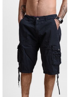 Herren Cargo-Bermuda-Shorts X-FEEL BLAU SCHWARZ X-2265-4 Herren Cargo-Bermuda-Shorts X-FEEL BLAU SCHWARZ X-2265-4