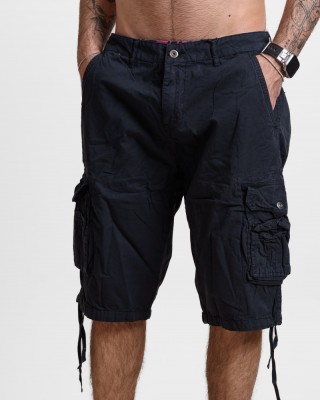 Men's Cargo Bermuda shorts X-FEEL BLUE BLACK X-2265-4