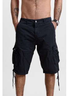 Herren Cargo-Bermuda-Shorts X-FEEL BLAU SCHWARZ X-2265-4 Herren Cargo-Bermuda-Shorts X-FEEL BLAU SCHWARZ X-2265-4