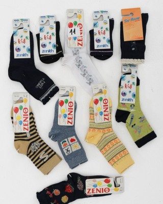 Kindersocken für Mädchen ZENITH 10 Paare COLOR COMBO 1