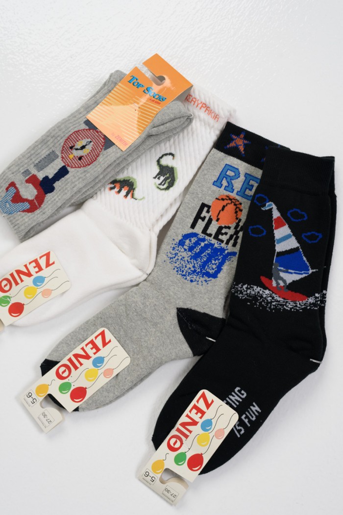 Kids Sports Socks ZENITH 4 Pack 90