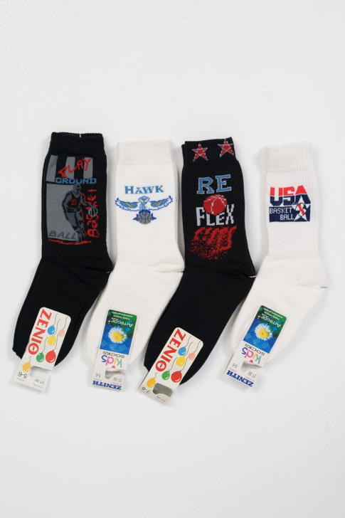 Kinder-Sport-Socken ZENITH 4er-Pack 91
