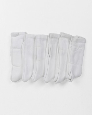 Kinder-Sport-Socken SANDY 6 PACK WEISS
