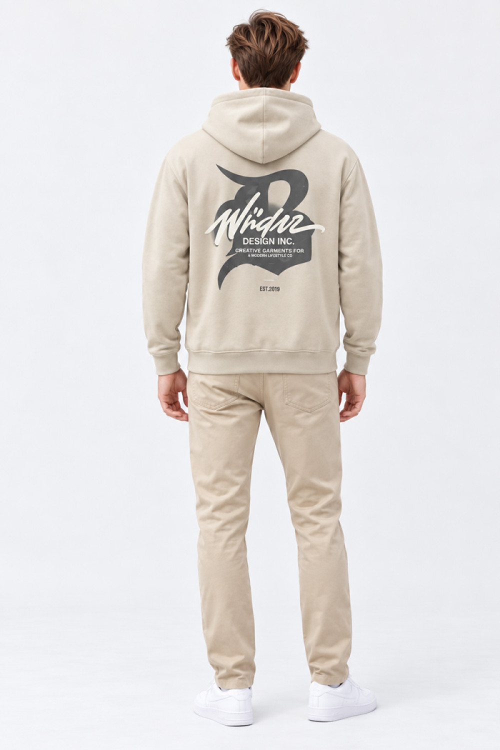 SEVENSTAR LF-231 men's half-zip hooded sweatshirt