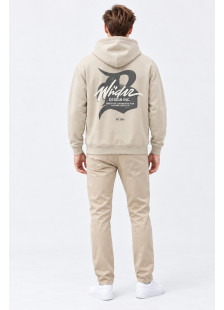 SEVENSTAR LF-231 men's half-zip hooded sweatshirt