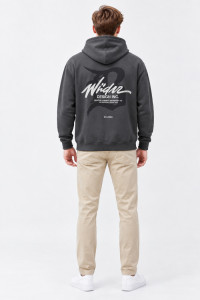 SEVENSTAR LF-231 men's half-zip hooded sweatshirt