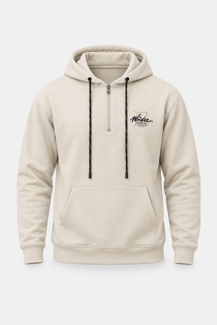 SEVENSTAR LF-231 men's half-zip hooded sweatshirt
