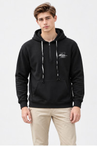 SEVENSTAR LF-231 men's half-zip hooded sweatshirt