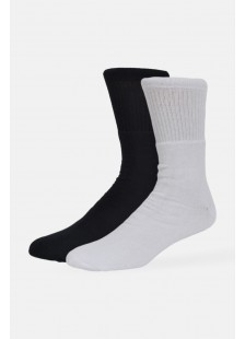 Einfarbige Socken in schwarz und weiß AMPO