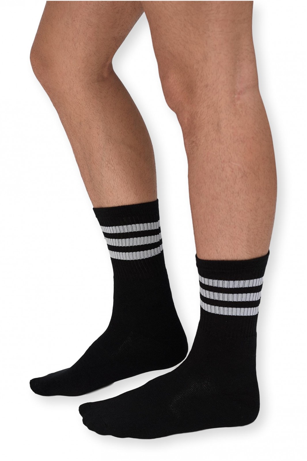 Sport Socks 3 Stripes Black n White