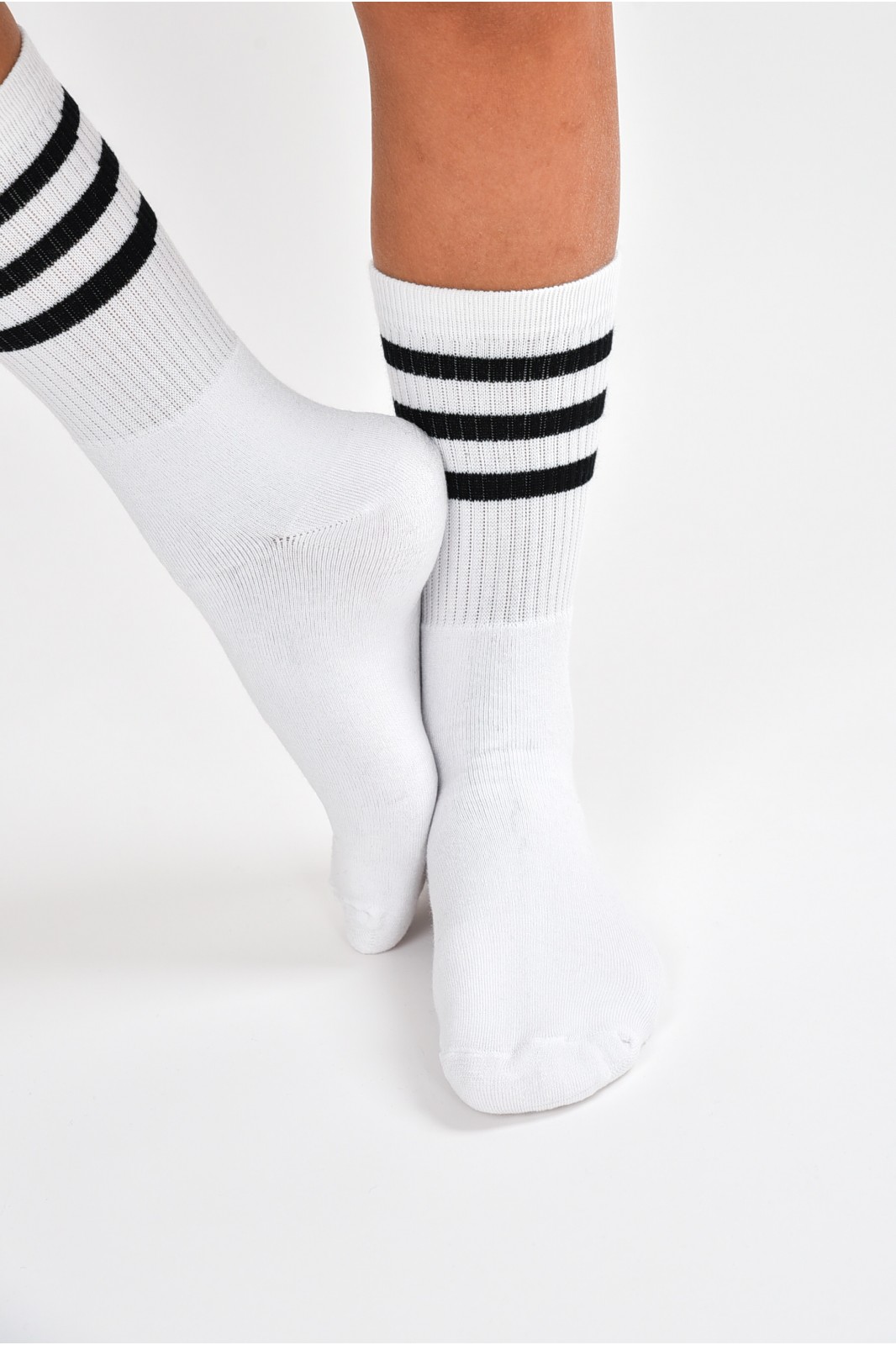 Sport Socks 3 Stripes Black n White