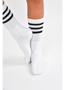 Sport Socks 3 Stripes Black n White