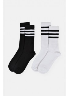 Sport Socks 3 Stripes Black n White