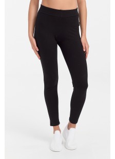 Schwarze gepolsterte ANS-Leggings mit Innenfutter