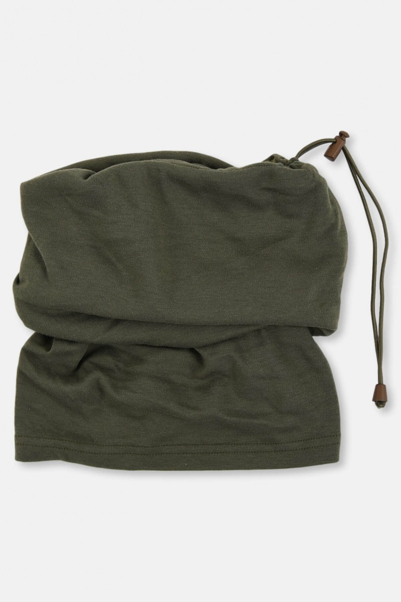 Army Race Isothermal Neck Warmer Khaki with hood