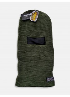 Full face hood Knitted - ARMY RACE - Khaki and Black