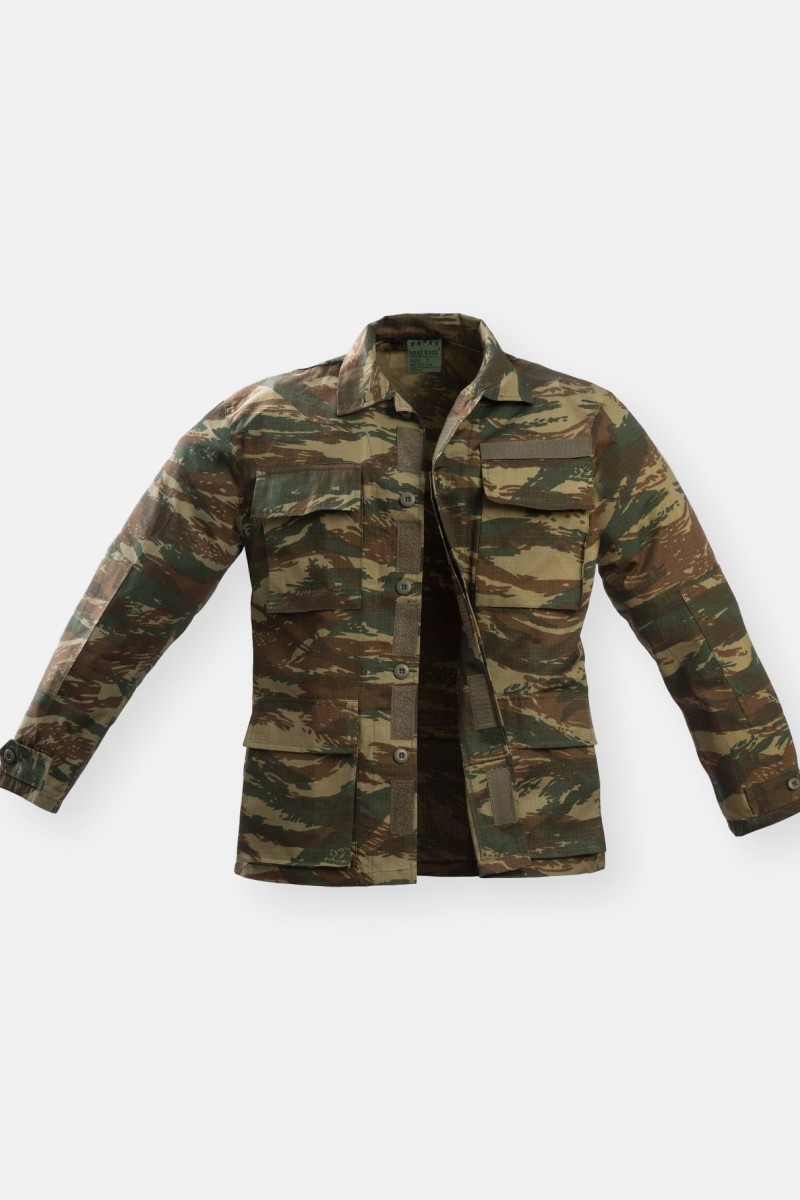 Military Jacket ARMYRACE RIP-STOP BDU 611 Greek Camouflage