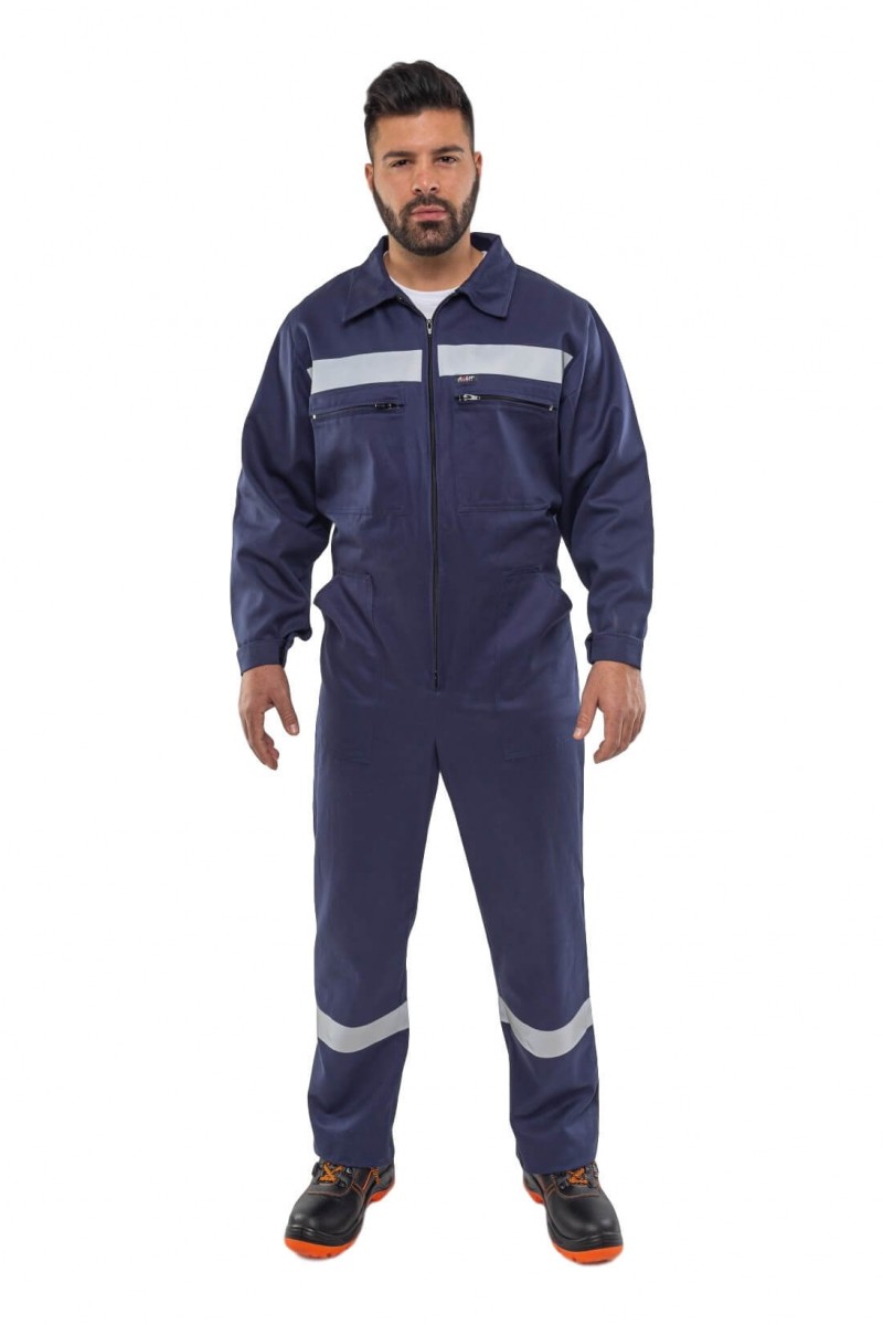 One - piece Work Uniform AXON OVERALLS CLASSIC with reflectors