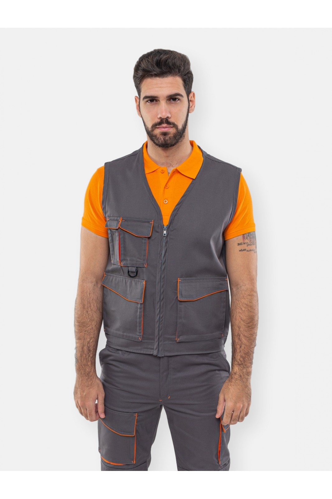 SLEEVELESS WORK VEST AXON TOP