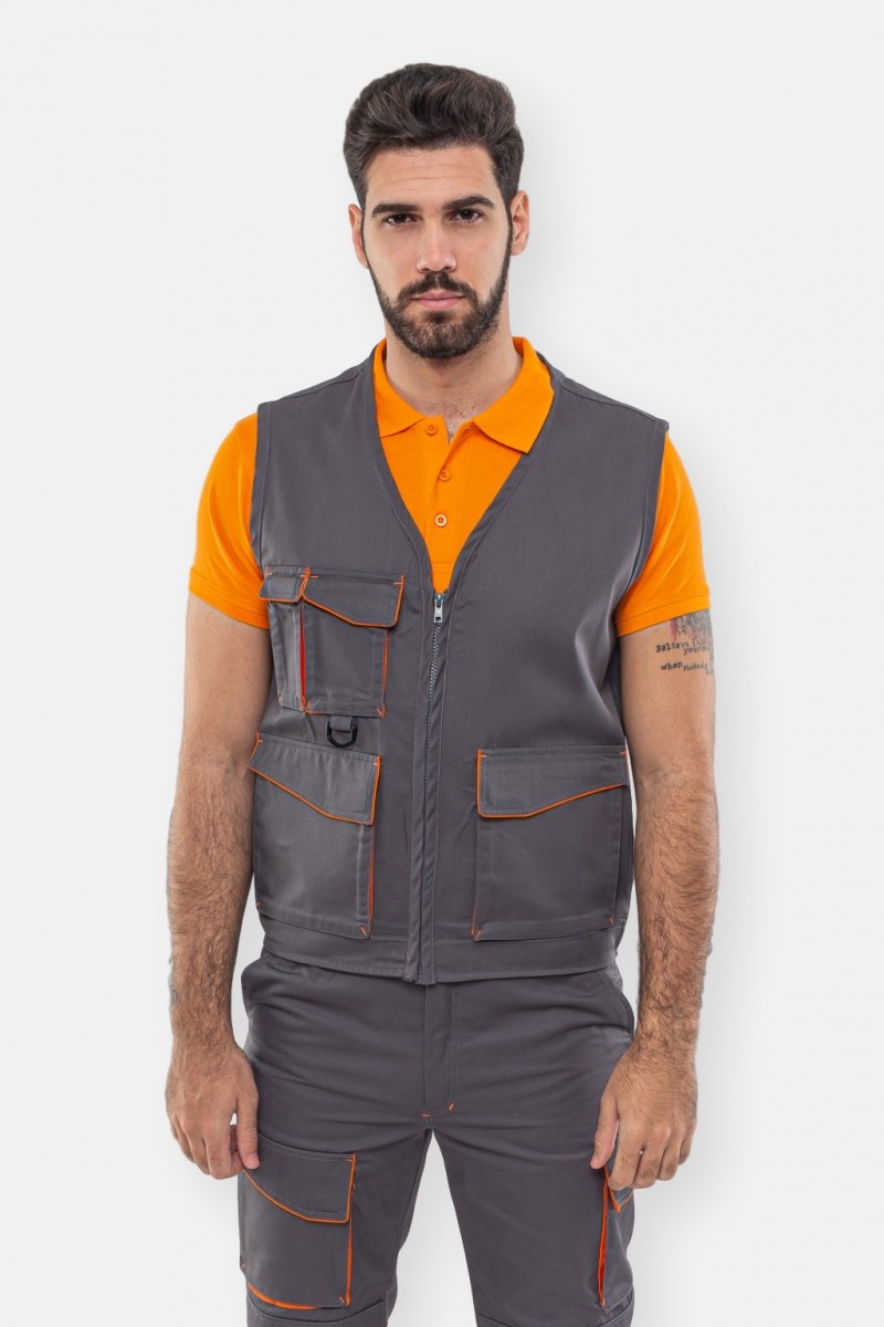 SLEEVELESS WORK VEST AXON TOP