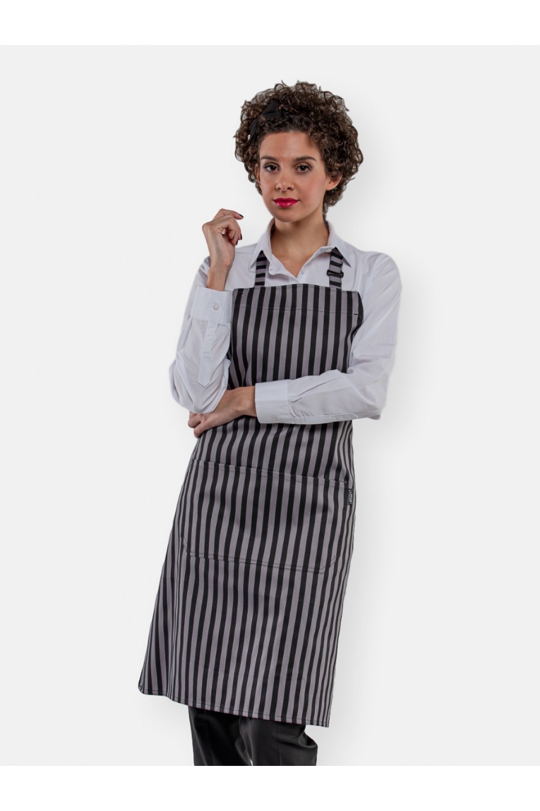 Striped work apron AXON PENNE