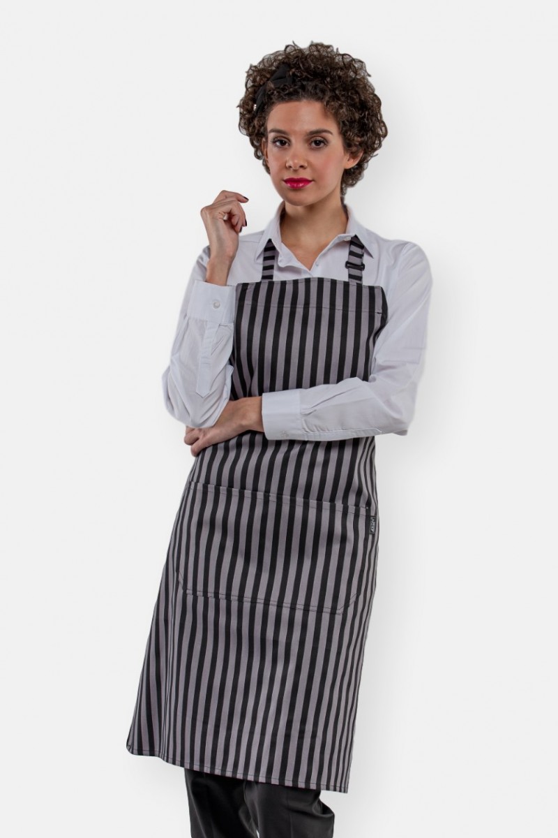 Striped work apron AXON PENNE