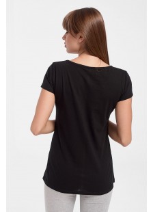 Womens T-shirt Body Move V type