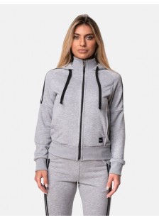 Sports jacket with stripes BODY MOVE 1171 Grey