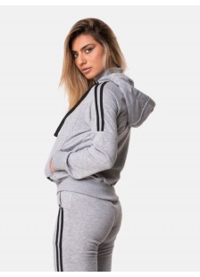 Sports jacket with stripes BODY MOVE 1171 Grey