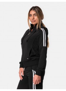 Sports jacket with stripes BODY MOVE 1171 black