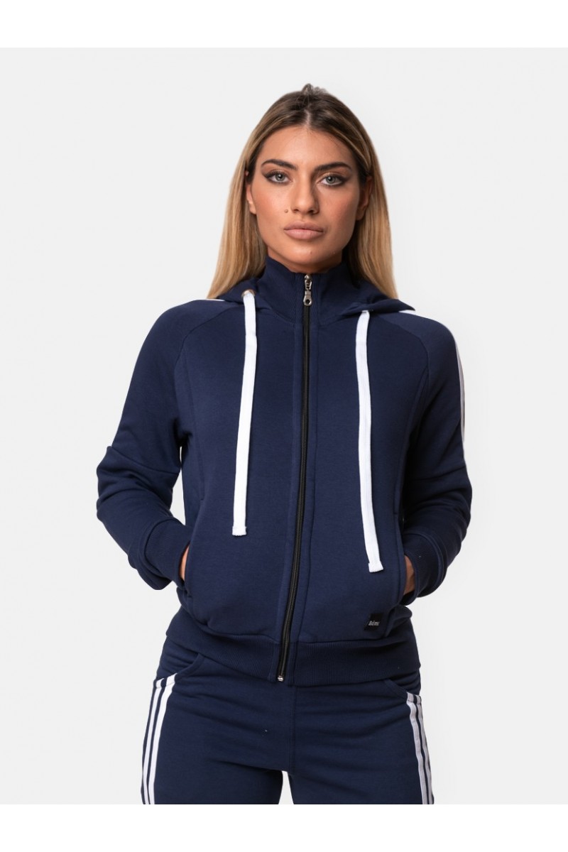 Sports jacket with stripes BODY MOVE 1171 NAVY