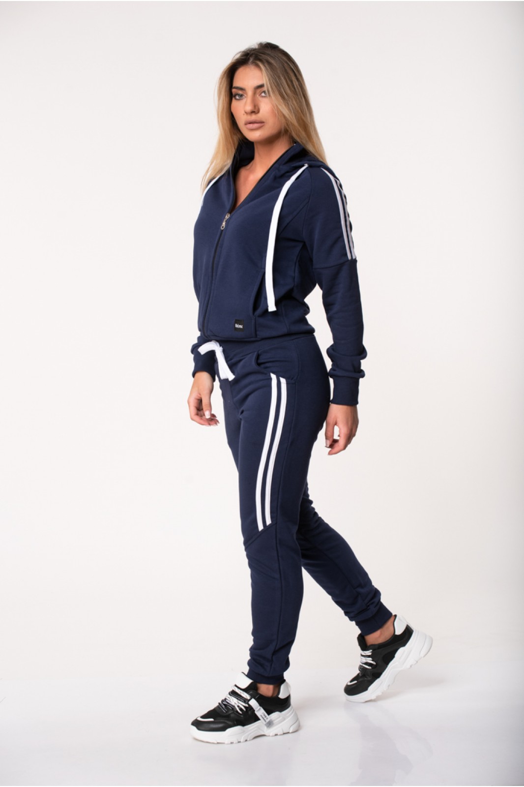 Sports jacket with stripes BODY MOVE 1171 NAVY